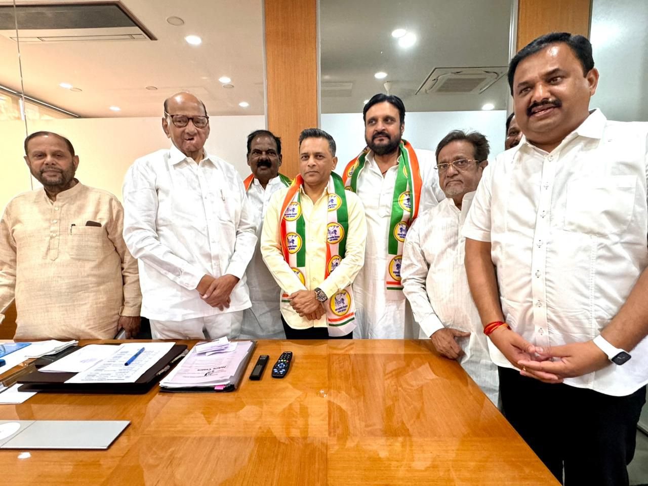 BJP's Sunil Mane joins NCP Sharad Pawar party