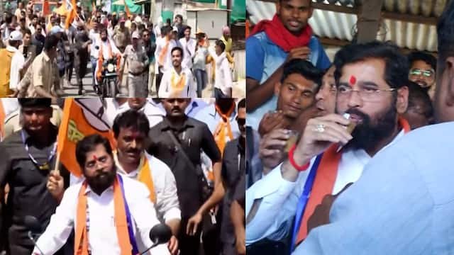राजू पारवेंच्या प्रचारासाठी मुख्यमंत्र्यांनी शिंदेनी कंबर कसली, टपरीवर चहा, भर गर्दीत बाईक चालवली…