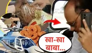 बारामतीत अजित पवारांच्या बॅगा तपासल्या, चकल्या सापडल्या; अजितदादा म्हणाले, खा खा बाबा…