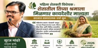 महिला शेतकरी विधेयक ऐतिहासिक ठरेल- कृषी आयुक्त सूरज मांढरे