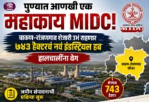 पुण्यात आणखी एक महाकाय MIDC! चाकण-रांजणगाव नको, ‘या’ भागात उभं राहणार ७४३ हेक्टरचं नवं इंडस्ट्रियल हब